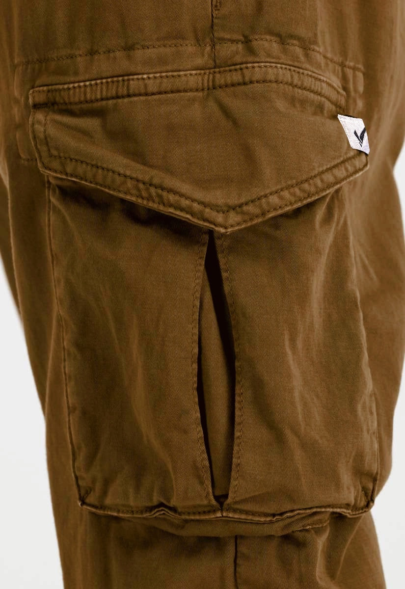 Voyage’s Twill Joggers (Taupe)
