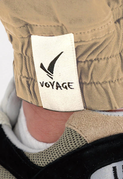 Voyage’s Twill Joggers (Sand)