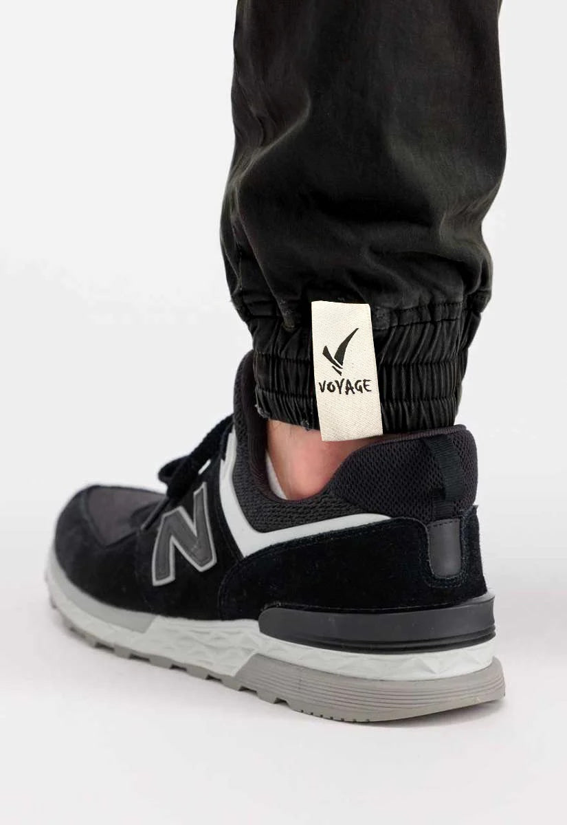 Voyage’s Twill Joggers (Black)