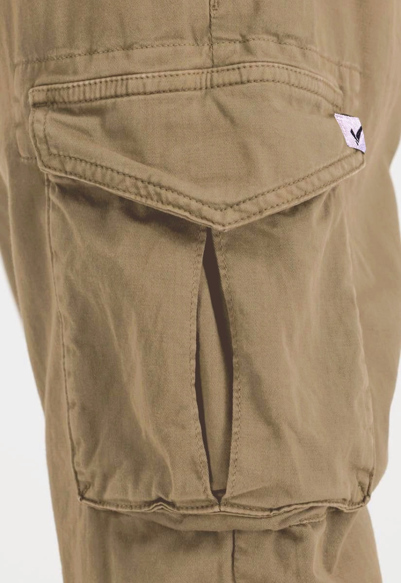 Voyage’s Twill Joggers (Sand)