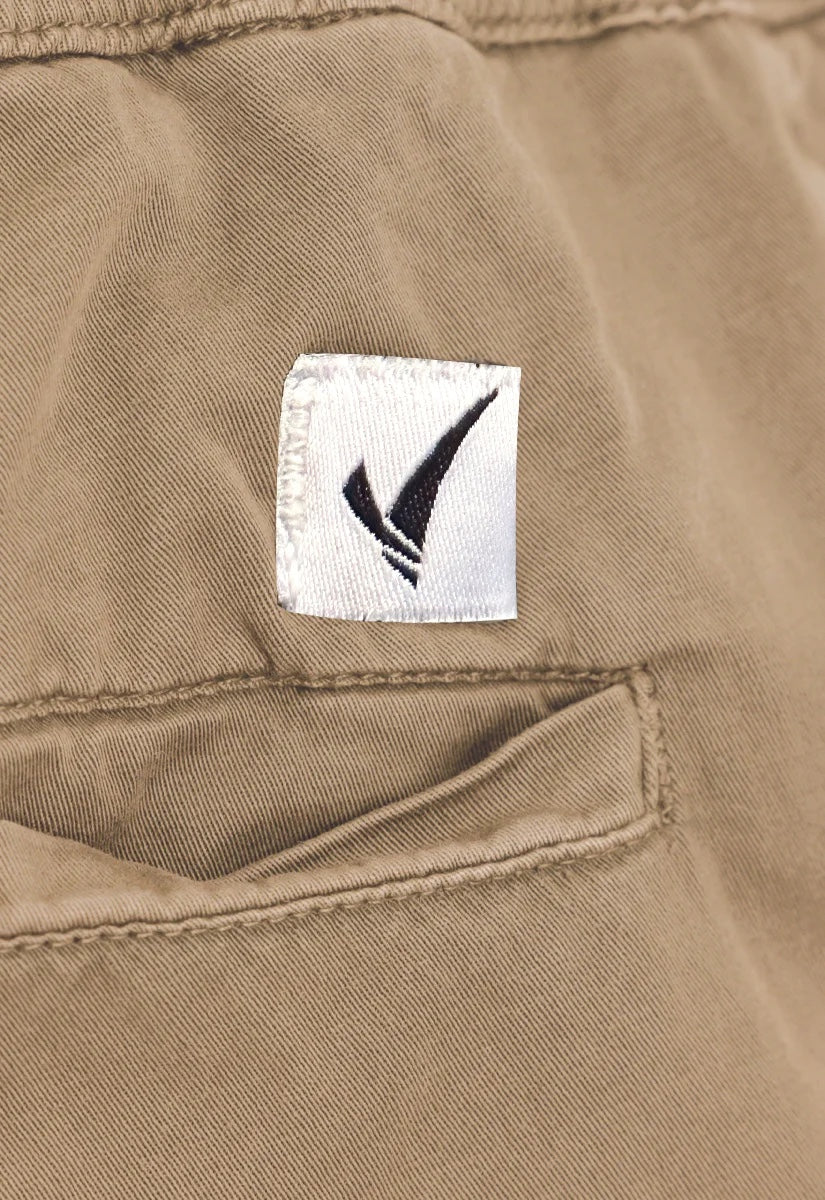 Voyage’s Twill Joggers (Sand)