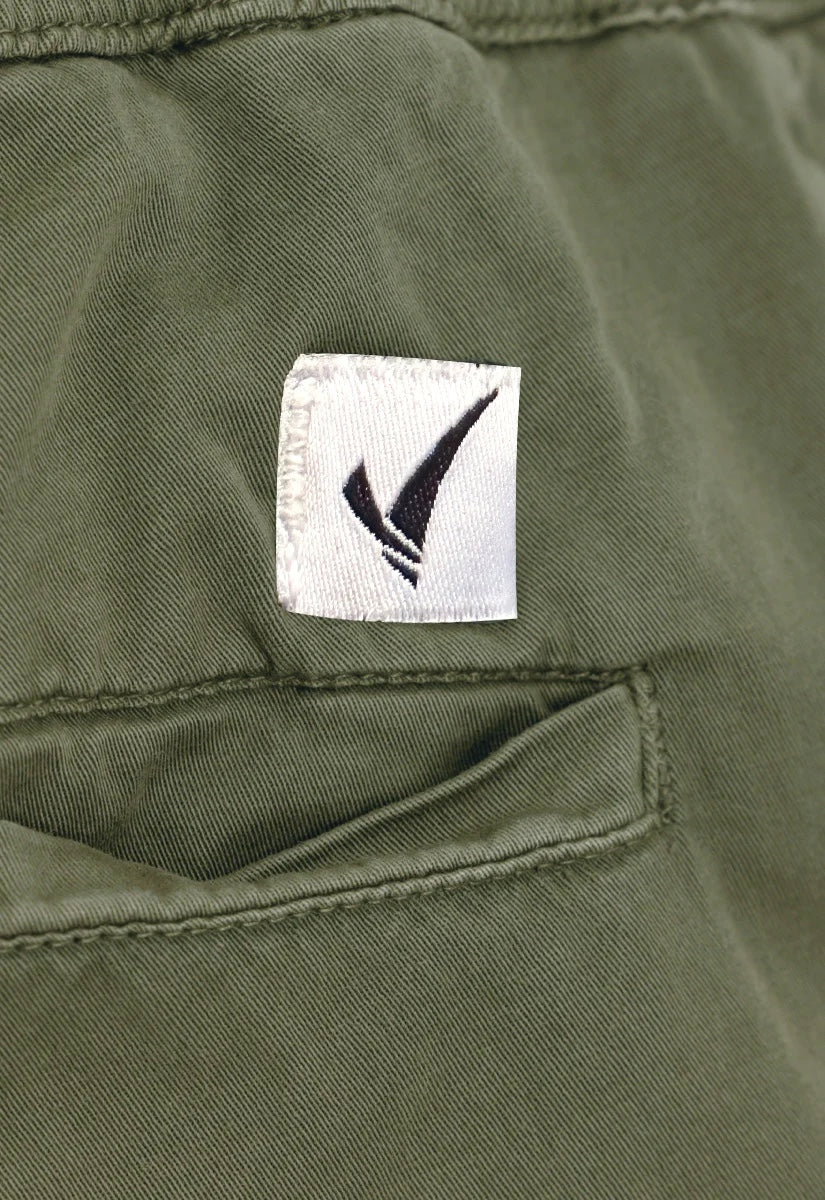 Voyage’s Twill Joggers (Dark Olive)