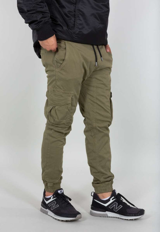 Voyage’s Twill Joggers (Dark Olive)